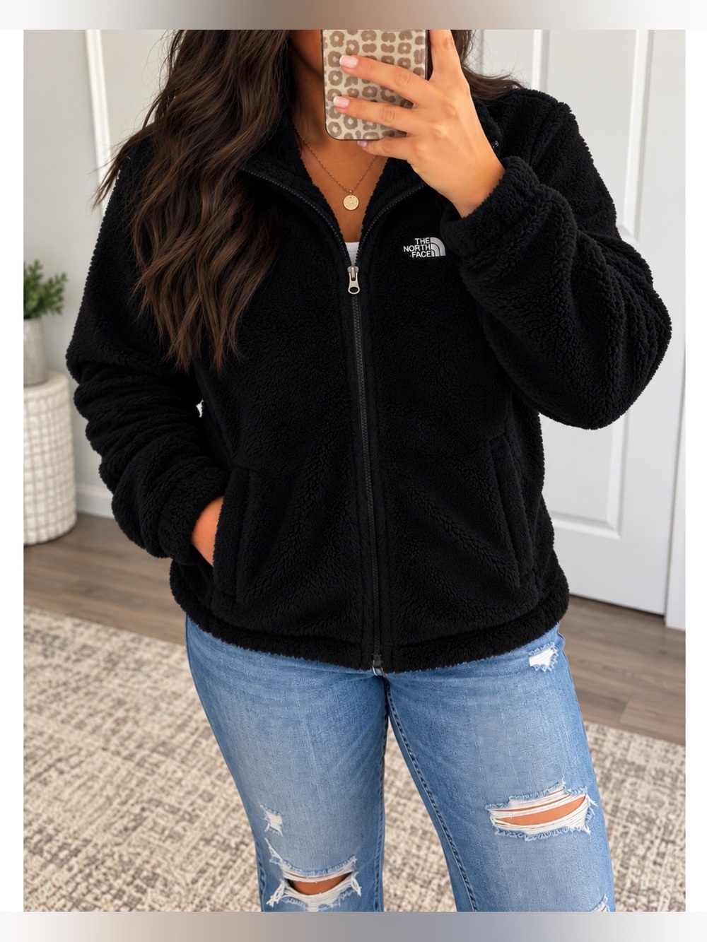 The North Face Black Fleece Jacket XL